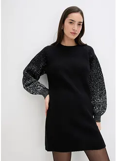 Gebreide jurk met glittereffect, bonprix