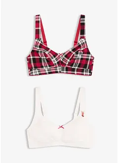 Bh zonder beugels (set van 2) met biologisch katoen, bonprix