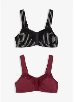 Bh zonder beugels met sluiting aan de voorkant (set van 2), bonprix