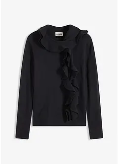 Fijngebreide trui in een soepele viscosemix, bonprix