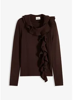 Fijngebreide trui in een soepele viscosemix, bonprix