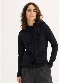 Fijngebreide trui in een soepele viscosemix, bonprix