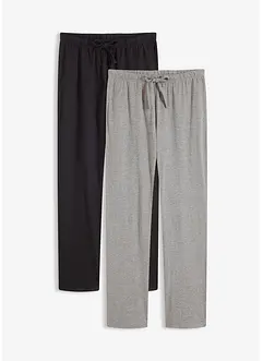 Pyjamabroek met steekzakken (set van 2), bonprix