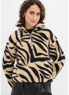 Oversized trui van teddy fleece, bonprix