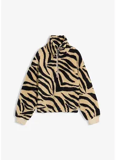 Oversized trui van teddy fleece, bonprix