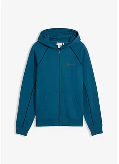 Sweatvest van katoen met contrasterende details, bonprix