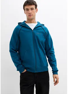 Sweatvest van katoen met contrasterende details, bonprix