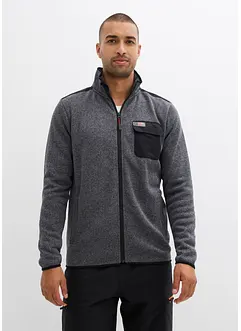 Gebreid fleece vest, bonprix