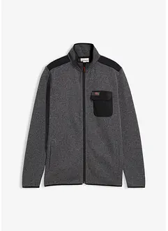 Gebreid fleece vest, bonprix