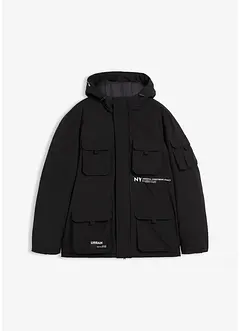 Gewatteerde jas met sportieve details, bonprix