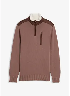 Schipperstrui met geweven rand, bonprix