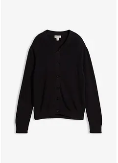 Fijn gebreid vest met ronde hals, bonprix