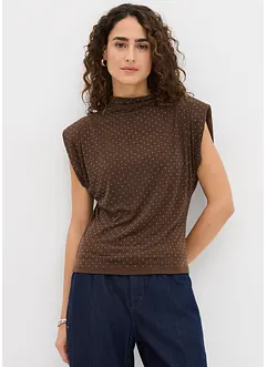Top met glittersteentjes, bonprix