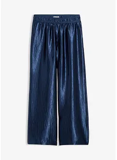 Gesatineerde palazzo broek met comfortabele tailleband, bonprix