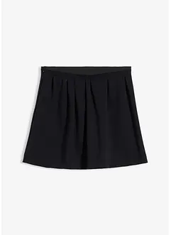 Bandplooirok in een licht glanzende viscosemix, bonprix