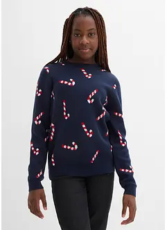 Fijngebreide trui met een kerstmotief, bonprix