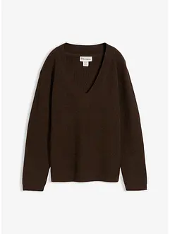 Trui met V-hals, bonprix