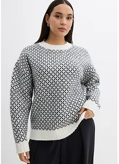 Grof gebreide trui met wol, bonprix