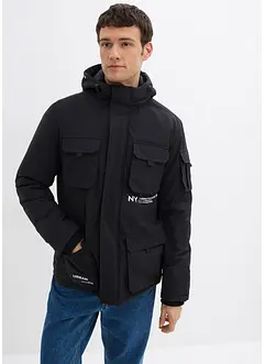 Gewatteerde jas met sportieve details, bonprix