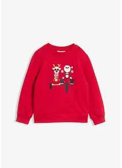 Sweater met kerstmotief van puur biologisch katoen, bonprix