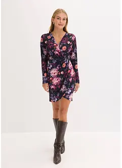 Accentuerende mini jurk met diep decolleté, bonprix