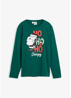 Longsleeve Snoopy van katoen met een kerstmotief, Peanuts