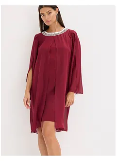 Chiffon jurk met strass-applicatie, bonprix