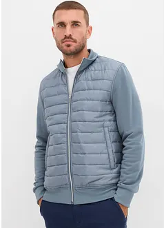 Sweatvest van een materiaalmix, bonprix