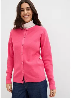 Fijn gebreid vest, ronde hals, bonprix