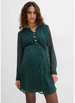 2-in-1 zwangerschapsjurk/voedingsjurk van chiffon, bonprix