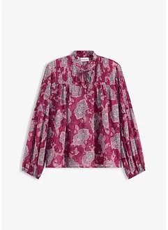 Satijnen tuniek met biezen, bonprix