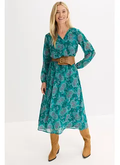 Jurk van chiffon met paisley, bonprix