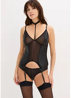 Jarreteltop en slip (2-dlg. set), bonprix