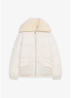 Gewatteerde jas met teddykraag, bonprix