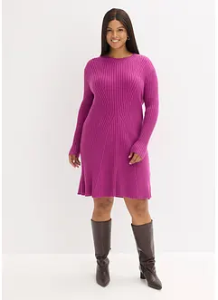 Gebreide mini jurk in een zachte viscosemix, bonprix