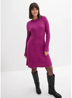 Gebreide mini jurk in een zachte viscosemix, bonprix