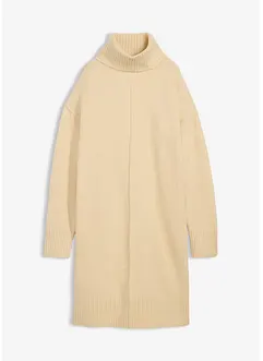 Gebreide jurk met siernaad, bonprix