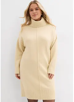 Gebreide jurk met siernaad, bonprix