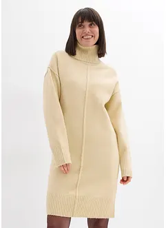 Gebreide jurk met siernaad, bonprix