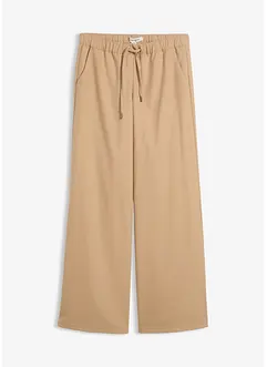 Broek met comfortband in een wollen look, bonprix