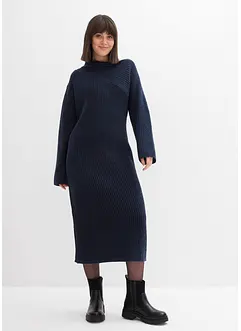 Geribde, gebreide jurk, bonprix