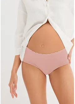 Zwangerschapshipster met biologisch katoen en kant (set van 3), bonprix