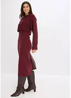 Gebreide jurk en shirt (2-dlg. set), bonprix