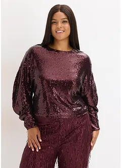 Longsleeve met pailletten, bonprix