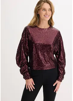 Longsleeve met pailletten, bonprix