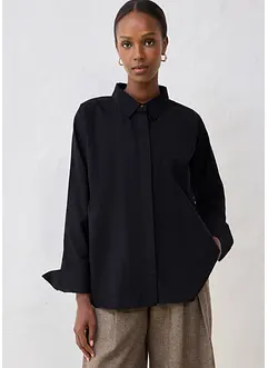 Blouse met zijde, bonprix