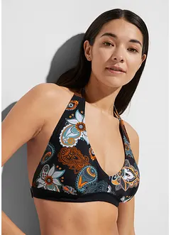 Halter bikinitop met gerecycled polyamide, bonprix