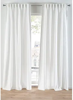 Gordijnen van gerecycled materiaal (2 stuks), bonprix