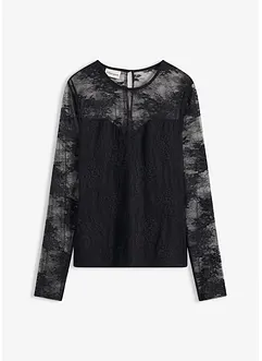 Longsleeve van prachtig kant, bonprix