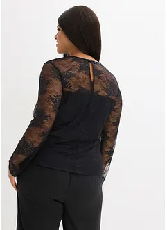 Longsleeve van prachtig kant, bonprix